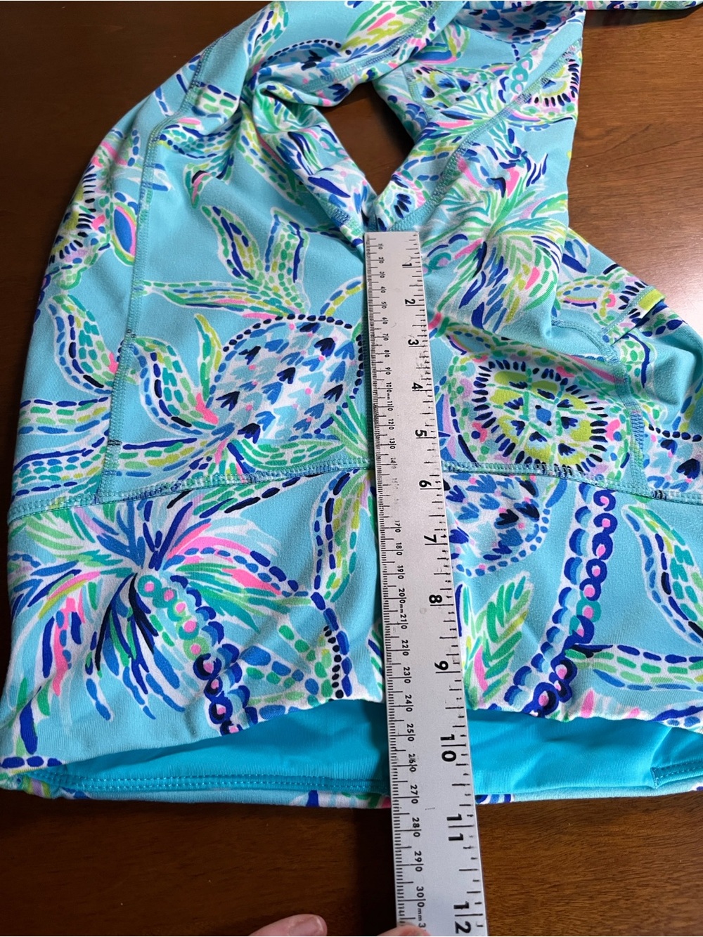 Lilly Pulitzer High-Rise Weekender Midi Leggings Bermuda Blue Turtle Season XS - Picture 8 of 11